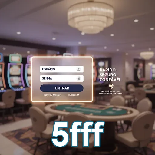 Ilustração de Experimente a segurança e agilidade da 5fff no cassino online