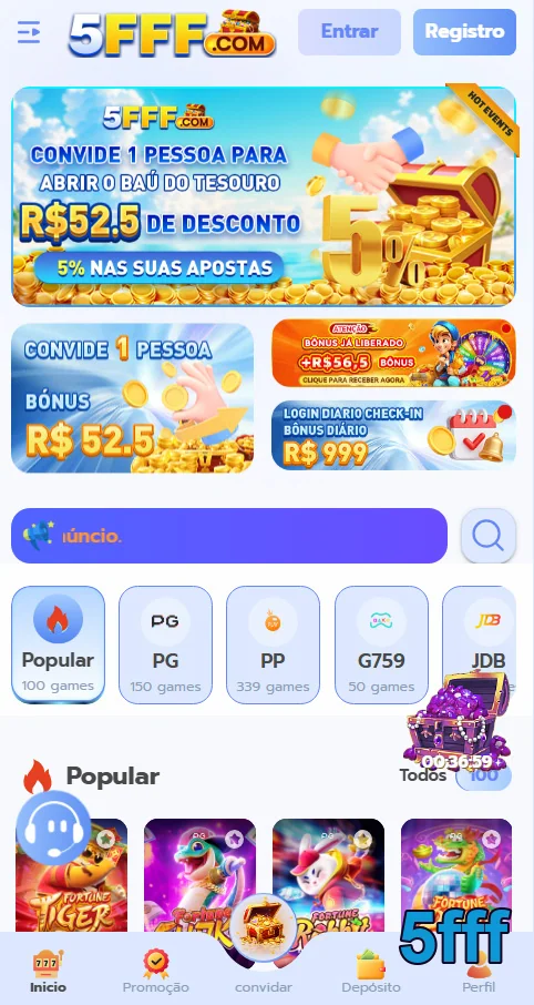 Pai da mesa de blackjack com serviços VIP na 5fff